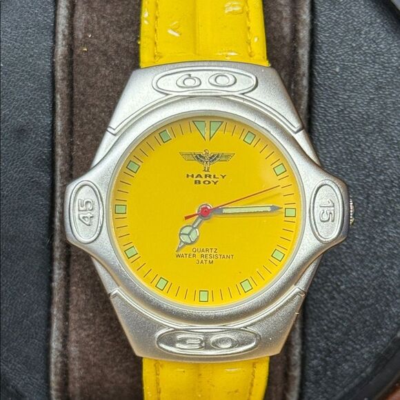 Harly Boy Yellow and Silver Watch - Picture 2 of 3